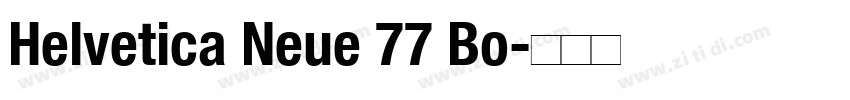 Helvetica Neue 77 Bo字体转换